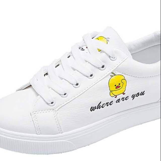 Where Are You - Sepatu Sneakers Wanita Motif Bebek