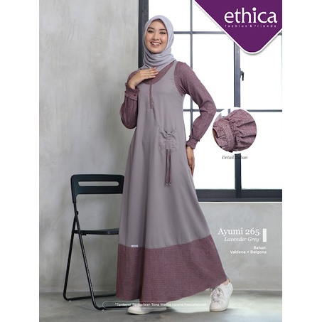 Ethica Gamis Ayumi Lavender Grey 265