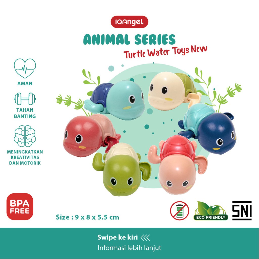 IQANGEL Turtle Water Toys Mainan Air Random