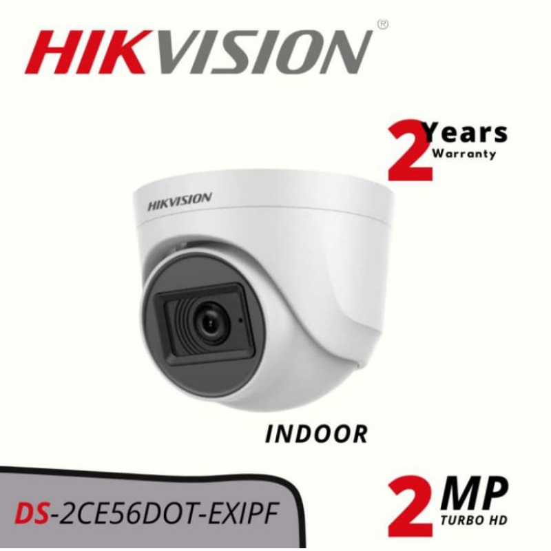 PAKET CCTV HIKVISION NEW 2MP 4 CHANNEL 2 KAMERA FULL HD KOMPLIT