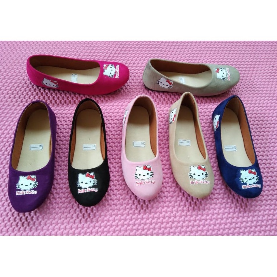 Sepatu Anak Perempuan FlatShoes Kartun Hlo Kty