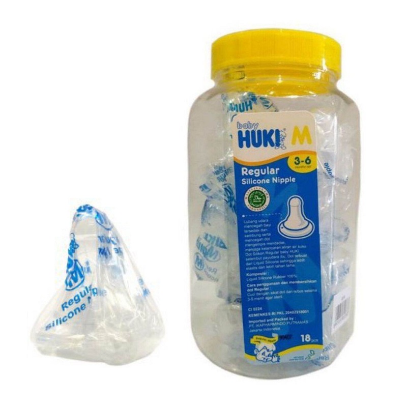 [TERLARIS] Pigeon Silicon Nipple Standard ukuran S M L Dot Bayi Pigeon Silicon Standard ukuran S M L-M -> HUKI DOT BULAT