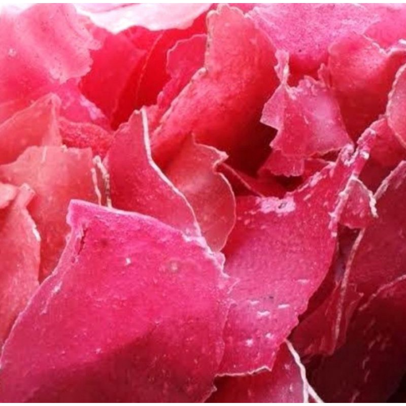 

kerupuk merah mentah