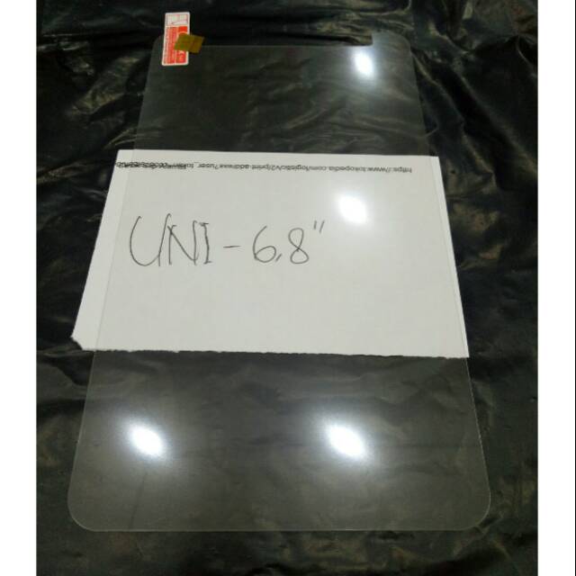 Tempered glass universal 6.8" inch antigores layar tg temper glas