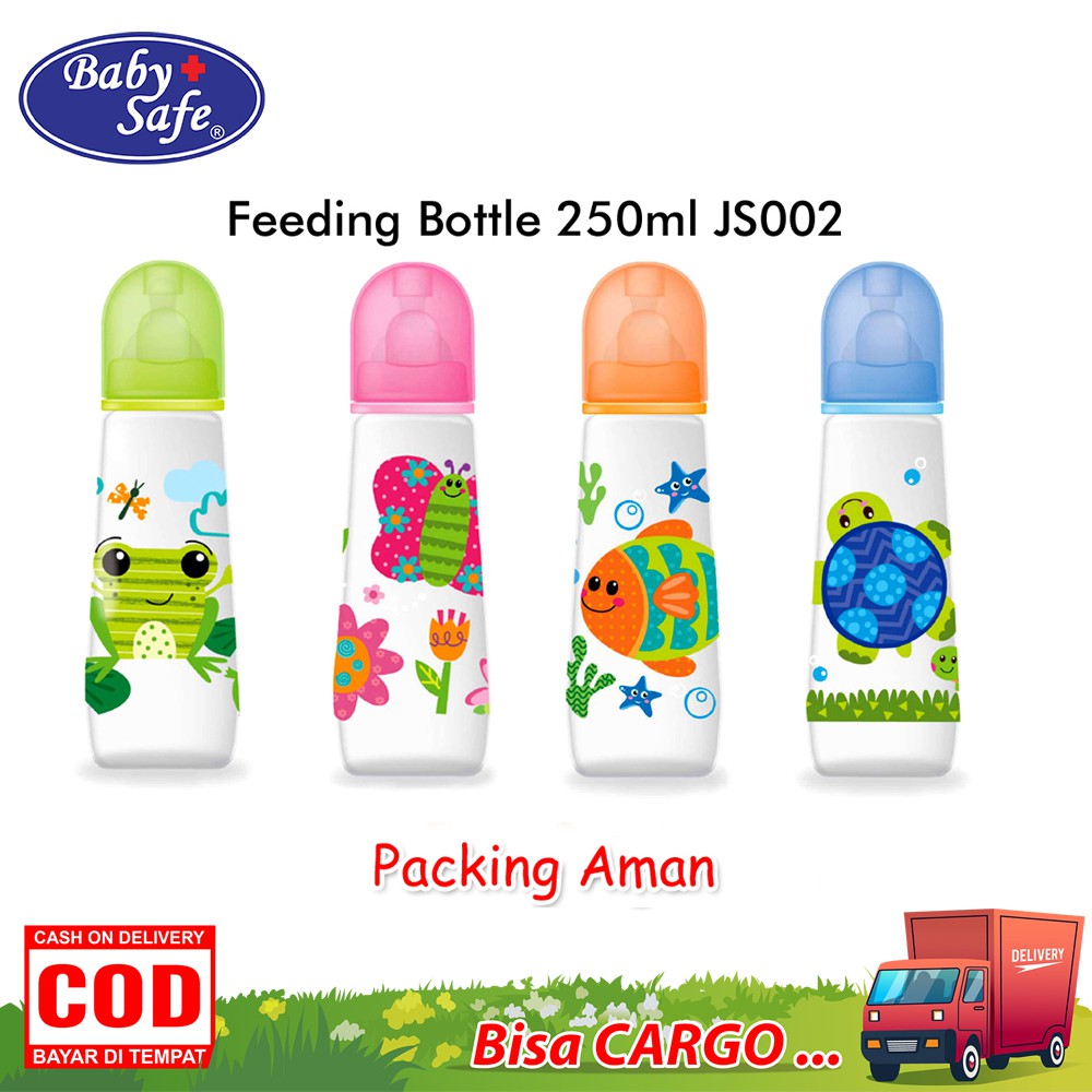 Baby Safe Botol Susu Bayi Feeding Bottle 125 ML JS001 / 250 ML JS002 BPA Free Botol Susu Karakter