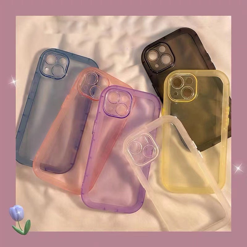 Soft Case TPU Matte Tahan Debu Warna Permen Untuk IPhone 11 12 Pro MAX XR X XS MAX