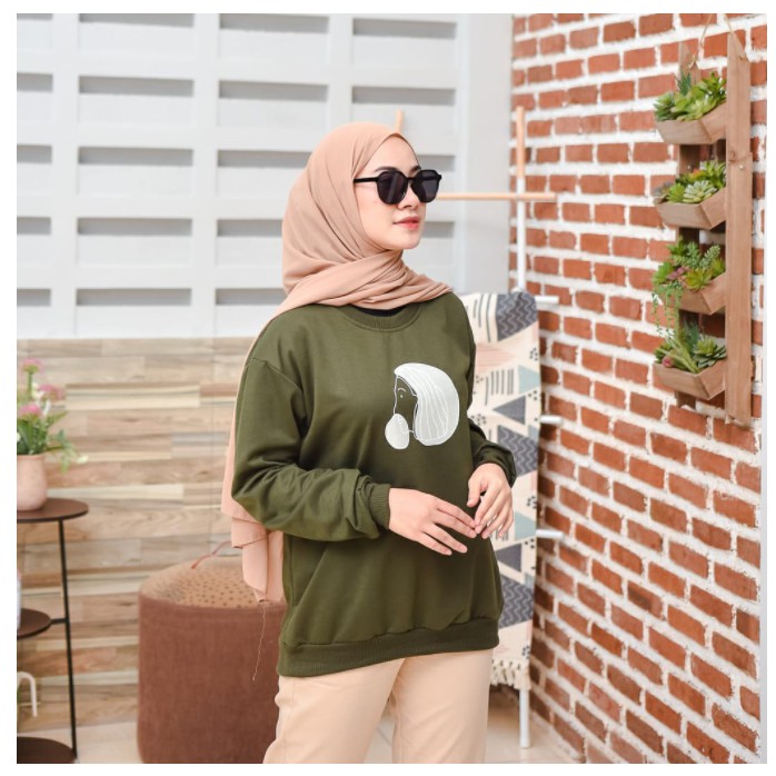 SWEATER WANITA FACE ZERA TEBAL TERBARU,