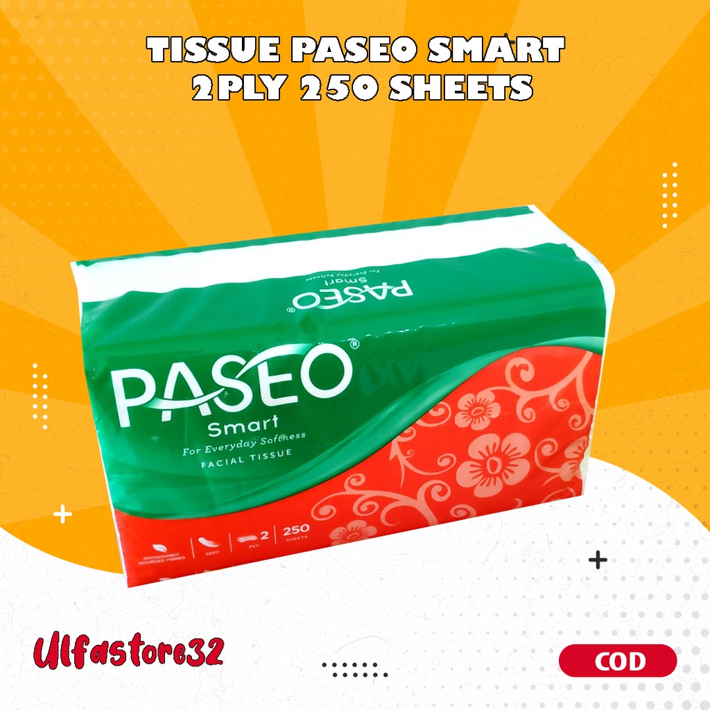 Tissue PASEO Smart 2ply 250 sheets / atk grosir murah sekolah