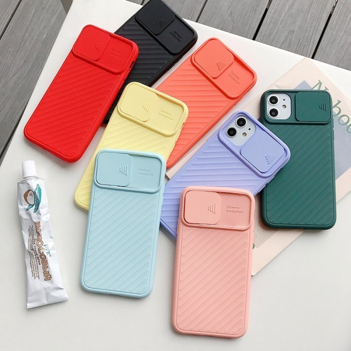 VIVO Y20 Y20S Y20 2021 Y20S G Y12S Y12S 2021 CASE SLIDE COLOUR SOFTCASE SILIKON WARNA SLIDING MACARON CASING PROTECT CAMERA COVER PELINDUNG KAMERA Y20 S G