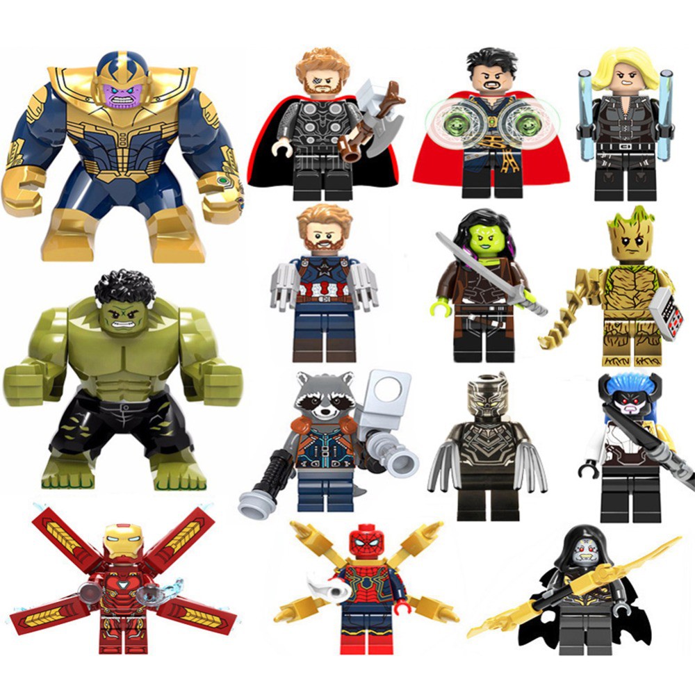 Mainan Lego Thanos Infinity Gauntlet Gifts For Children Avengers3 Infinity War Iron Man Building