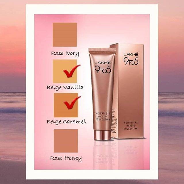 Lakme 9to5 Reinvent Weightless Mousse Foundation