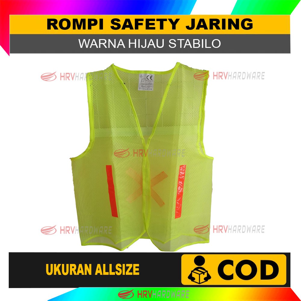 Rompi Safety Proyek bangunan scotlight scotlite reflektif parkir merk Gosave