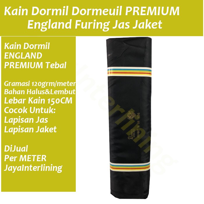 Kain Satin Dormil Dormeuil ENGLAND Premium Tebal Lebar 150Cm