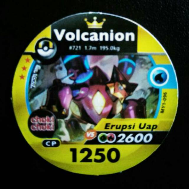 Volcanion - Medallion Pokémon Card (kartu pokemon medalion)