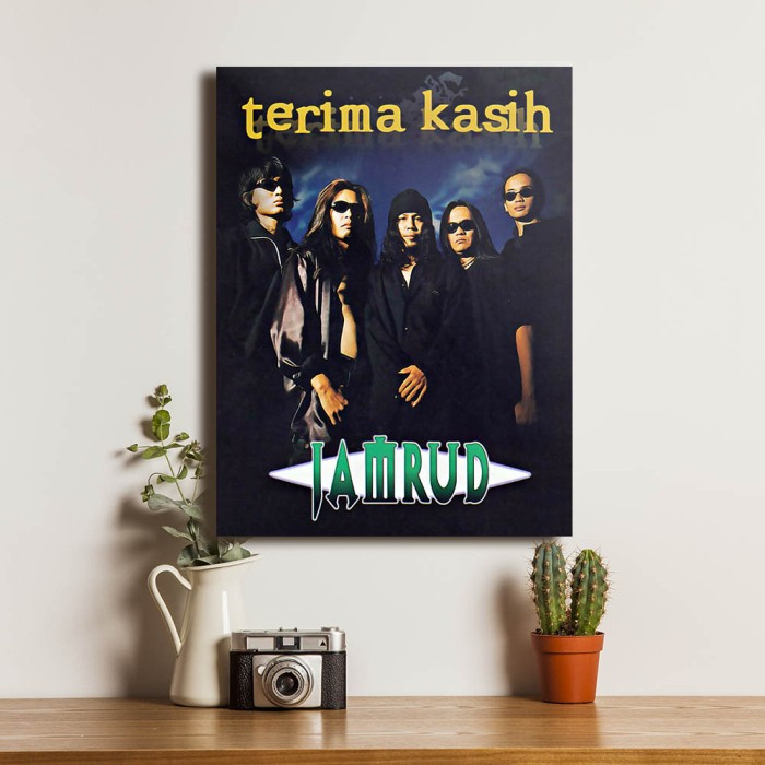 Jamrud Band Poster Kayu Dekorasi Pajangan Hiasan Dinding Home Decor - S