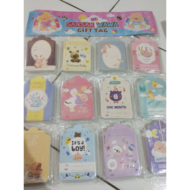 

RB gift tag/hangtag motif baby isi 300pcs