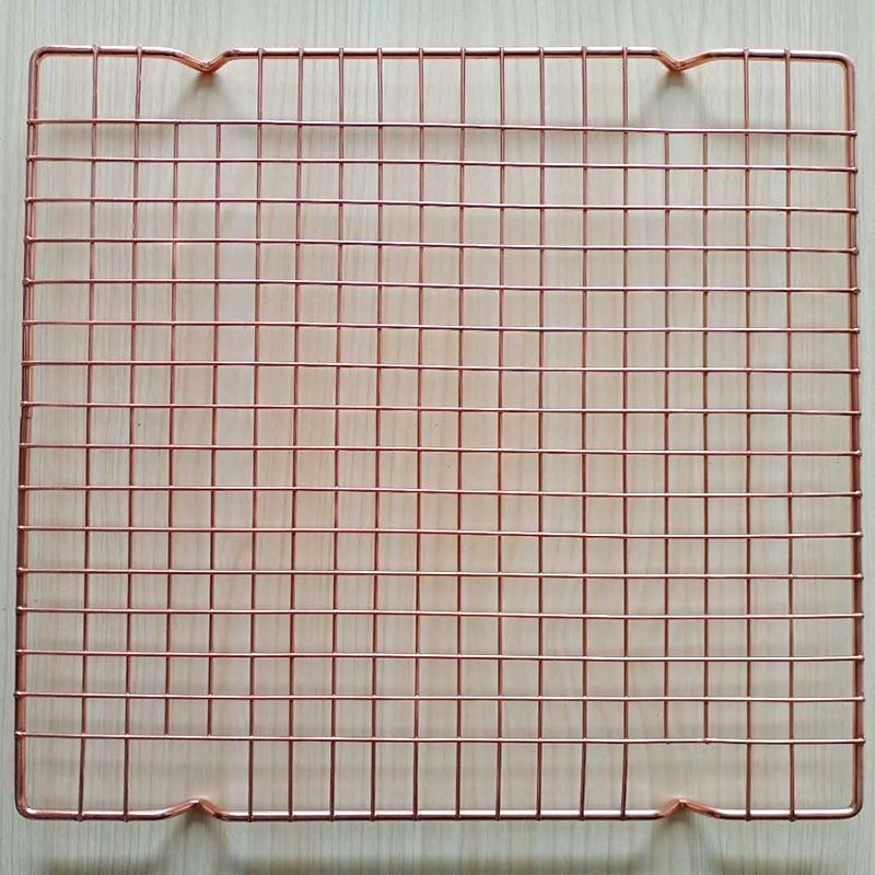 Stainless 304 Rose gold small cooling rack 28x25cm / baking mesh / rak pendingin kue