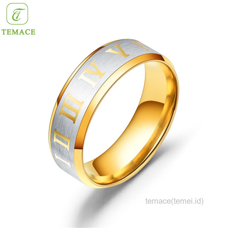 CINCIN COUPLE/TUNANGAN/NIKAH/PASANGAN model datar warna silver titanium anti karat dan anti hitam