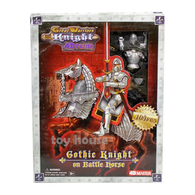 BEST SELLER FIGURE GREAT WARRIORS KNIGHT 4D PUZZLE - GOTHIC KNIGHT HAPPY SHOPING