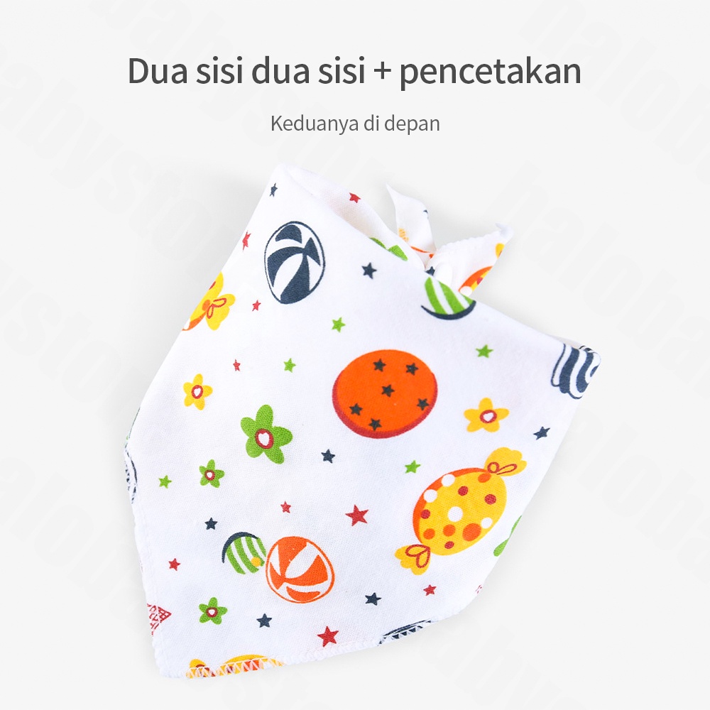 Halobaby Celemek makan bayi / Slabber Segitiga Bayi / baby Bib slaber bayi