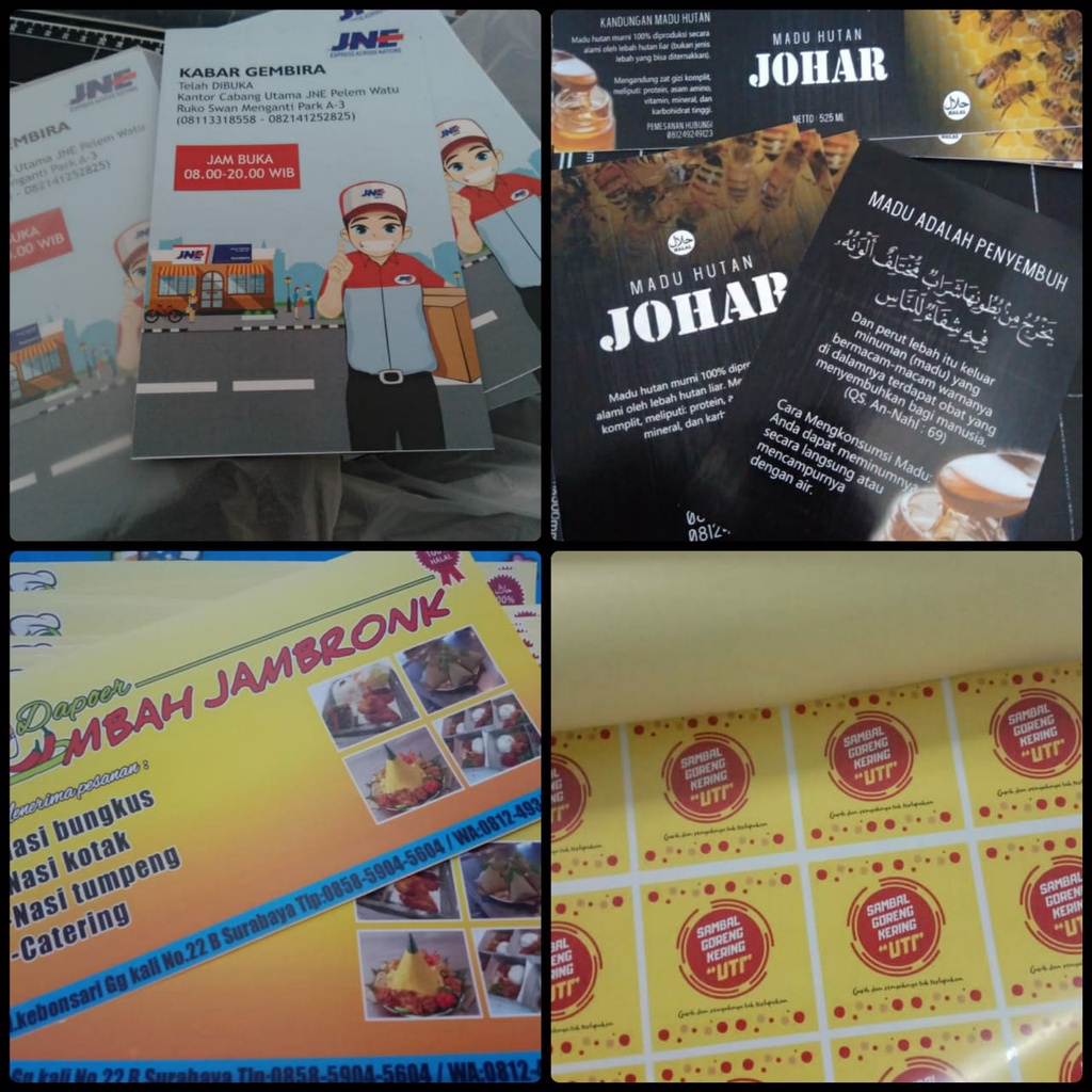 

Promo Cetak Sticker / Sticker Vinyl / Sticker Bontak / Murah Berkualitas A3+