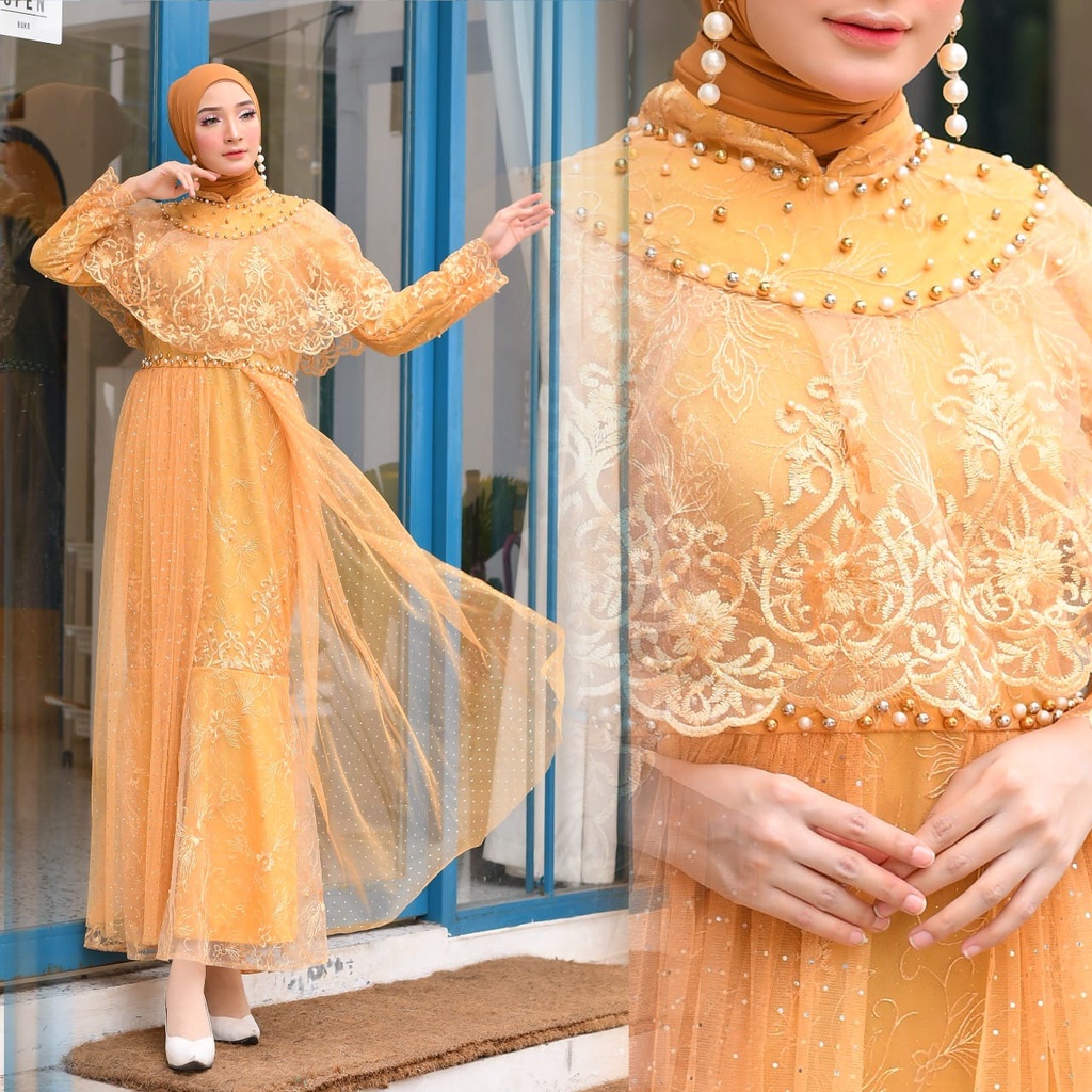 Sierra -GAMIS ARABELLA GAMIS ANDARA GAMIS PESTA GAMIS MODERN GAMIS WANITA GAMIS LEBARAN GAMIS PERNIKAHAN DRESS MEWAH DRESS PESTA DRESS PERNIKAHAN OUT FIT WANITA KEBAYA FASHION MUSLIM
