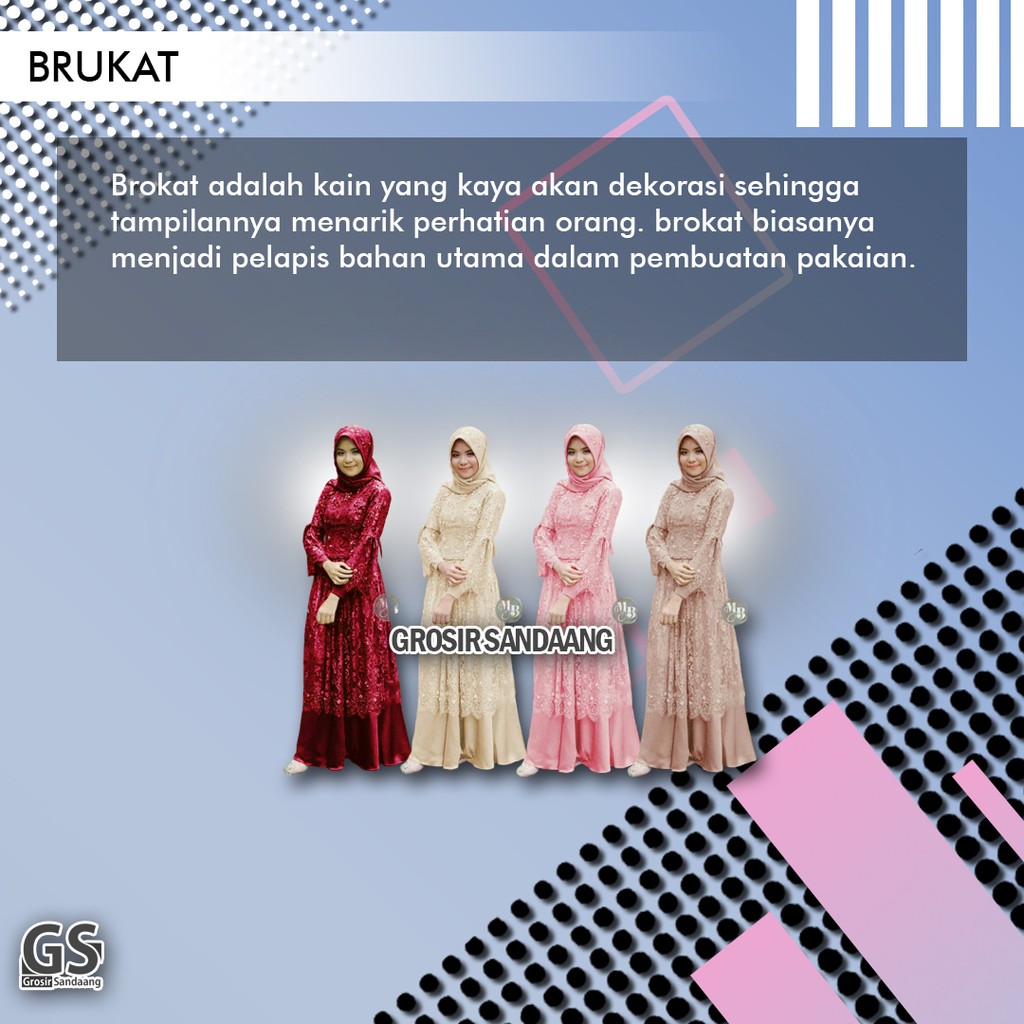 GAMIS SYARI GAUN KONDANGAN PEVITA GAMIS BROKAT GROSIIR SANDAANG