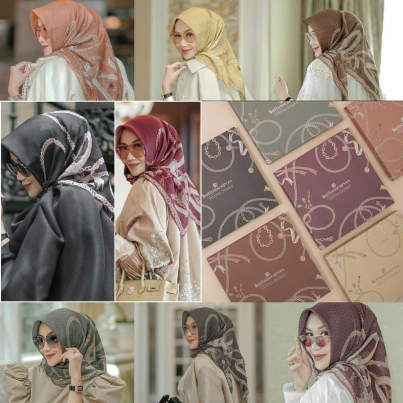 ORIGINAL Chain series Buttonscarves ready Wood