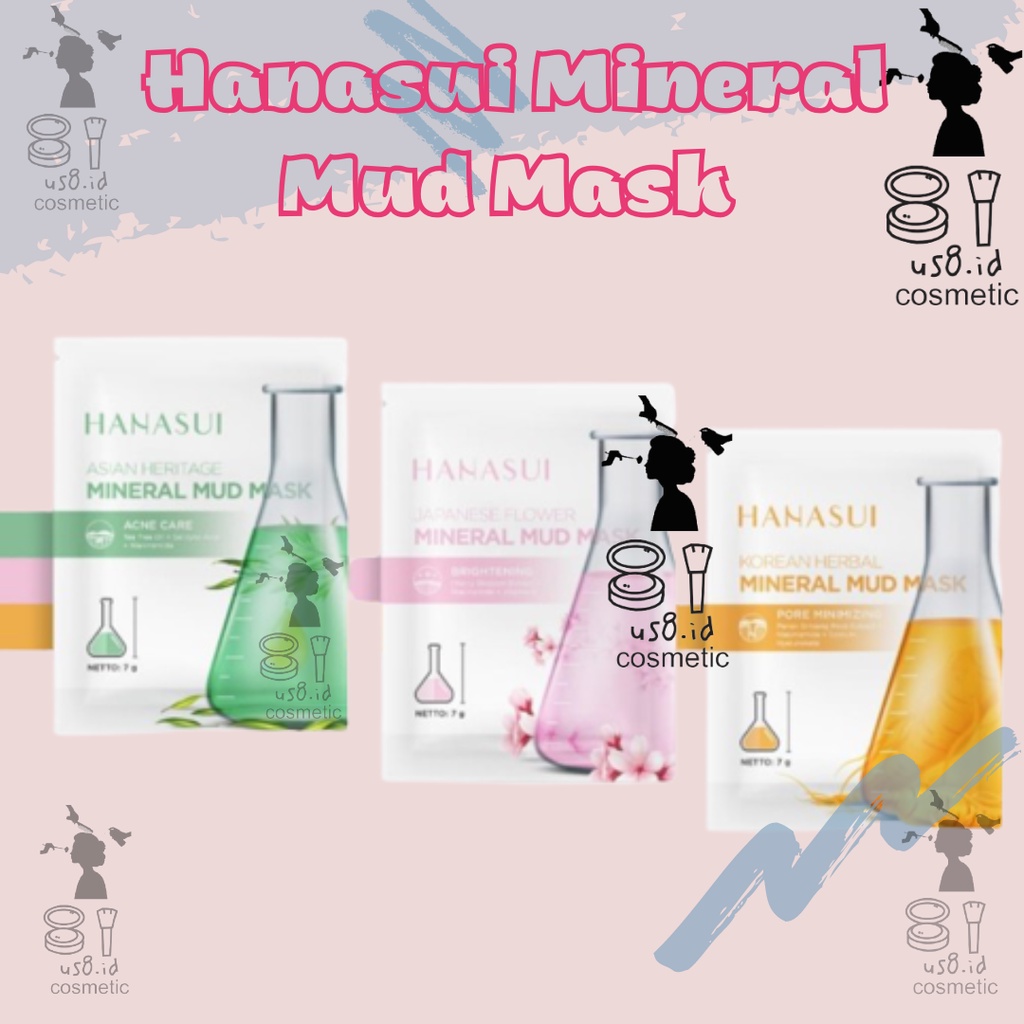 Hanasui Mineral Mud Mask / masker lumpur alami by hanasui