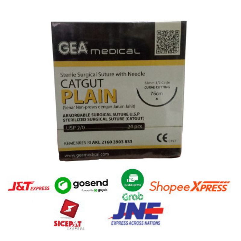 Catgut Plain 2/0 Gea + jarum