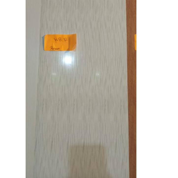 Khusus✅ Plafon pvc putih glossy motif garis nusahome WB 12 | Flash | COD | TERBARU | TERMURAH
