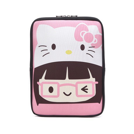 Tas Sarung Laptop Sleeve Softcase Helokitty Neoprene 13 inch - Pink