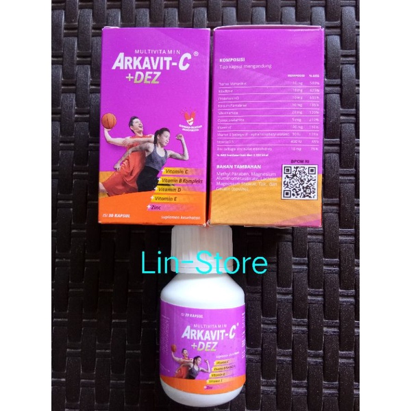 Arkavit CDEZ 1botol isi 30 kapsul (READY STOCK)
