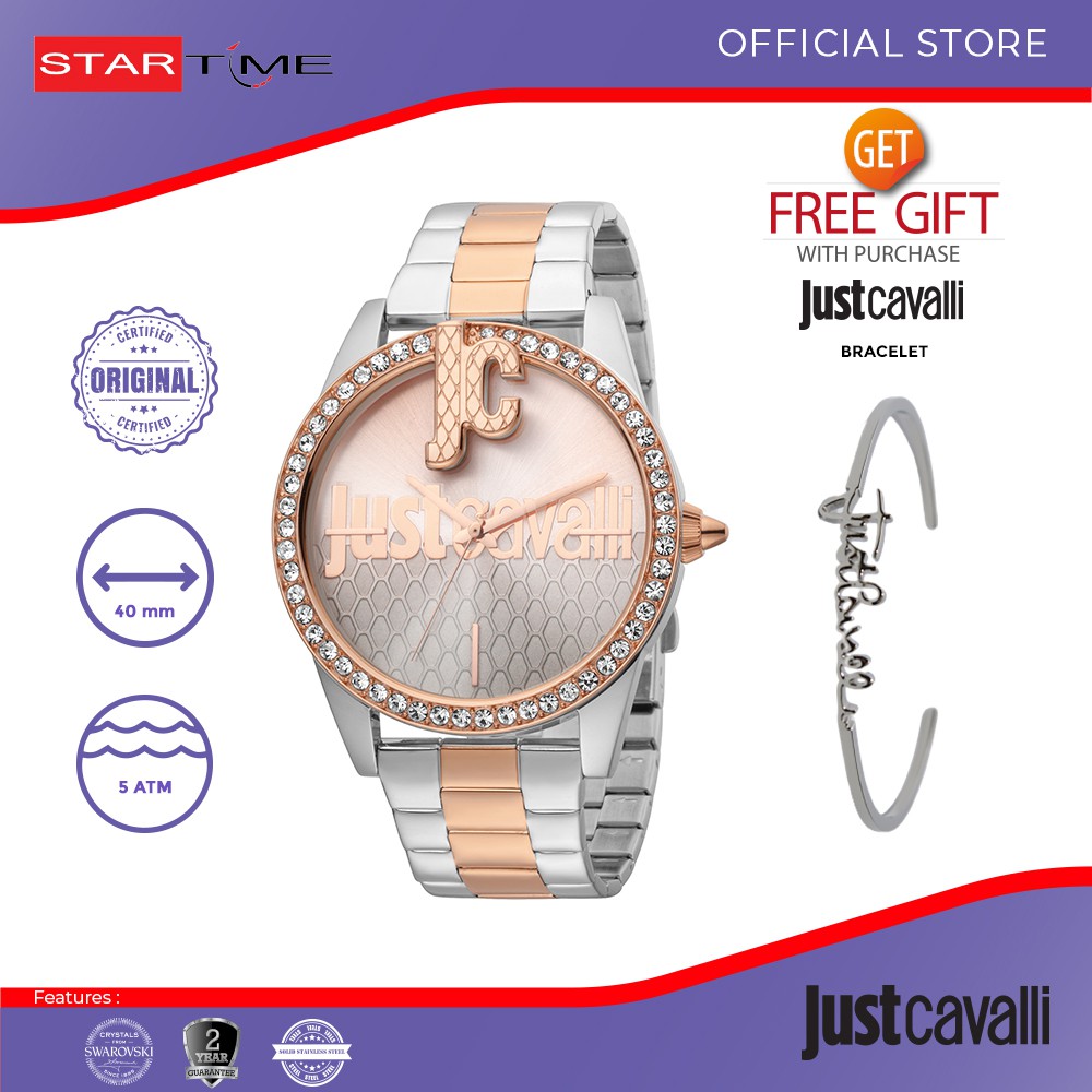 Jam Tangan Just Cavali Jam Tangan Wanita JC1L100M0115 Original