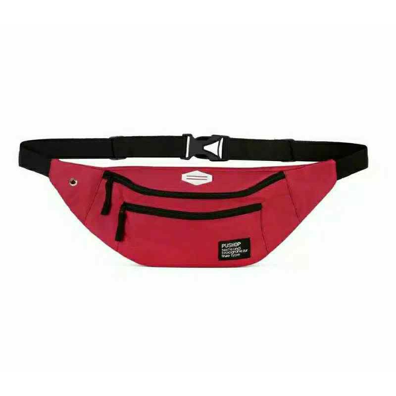 AQA COLLECTION - TAS PRIA / WAISTBAG  DISTRO / TAS PINGGANG SELEMPANG AQA-0063#