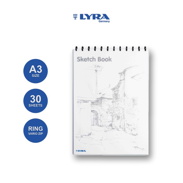 

LYRA SKETCH BOOK A3 W/30 PAGES BANTEX 9210 290/KERTAS GAMBAR