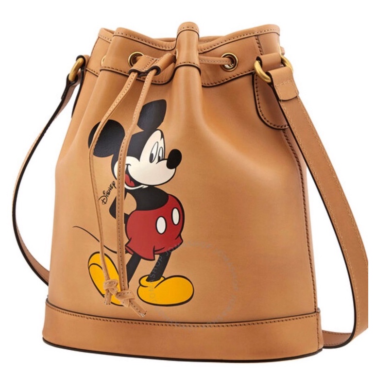 GUCCI Ladies Disney Mickey Print Bucket Bag