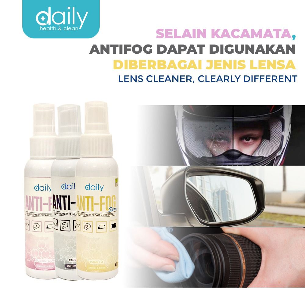 Pembersih Kacamata Daily Anti Fog Spray Anti Embun All Varian