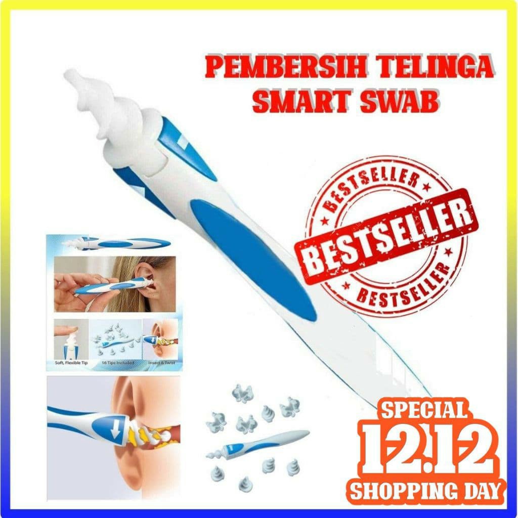 TBI Pembersih kotoran lembut Smart Swab Telinga Pembersih Kuping