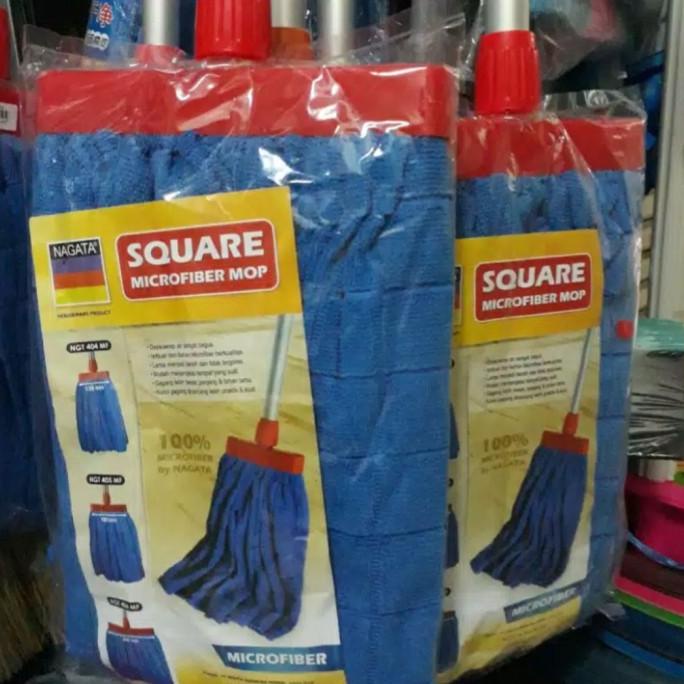 Pel Lantai Handuk NAGATA / Pel Kain Microfiber + Gagang ( MURAH )