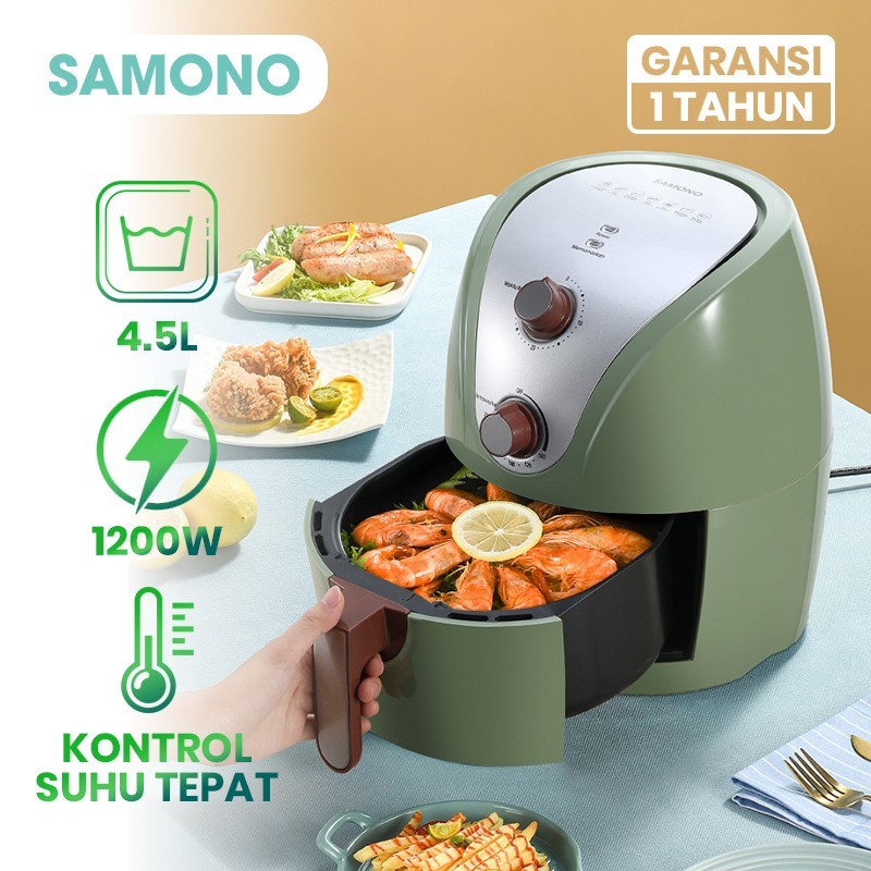 Samono Air Fryer SW-KZ01 Alat Goreng Tanpa Minyak 4.5L