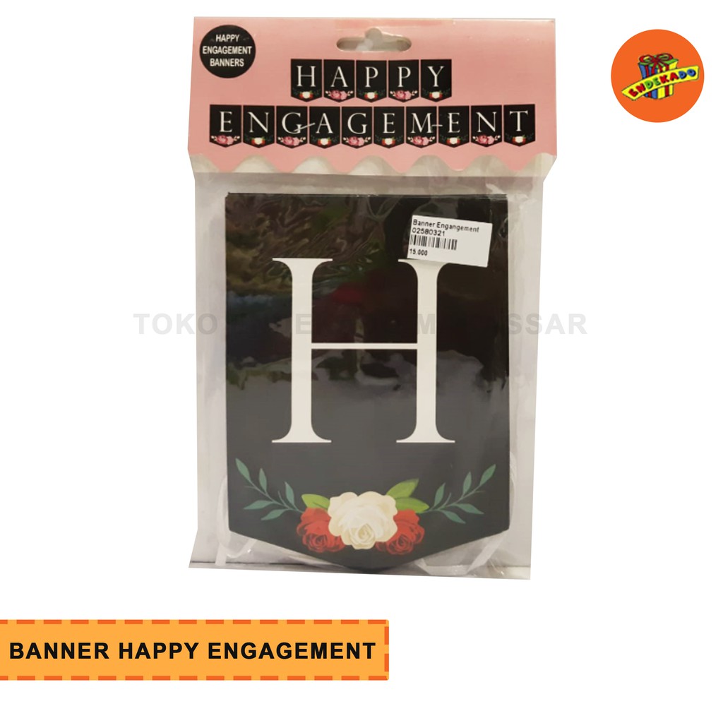 BANNER HAPPY ENGAGEMENT - Banner Tunangan