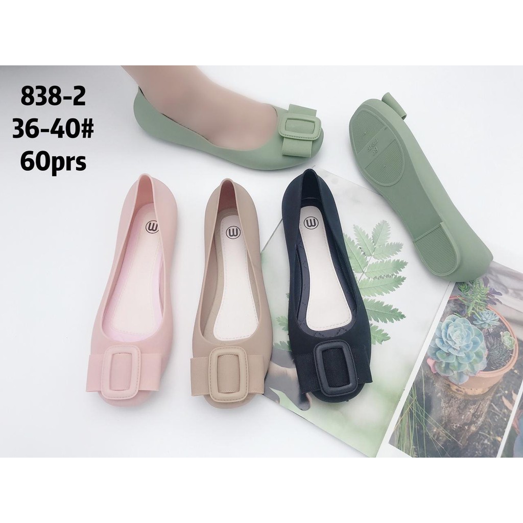 Myanka Jelly Shoes Flat Ribbon Gea