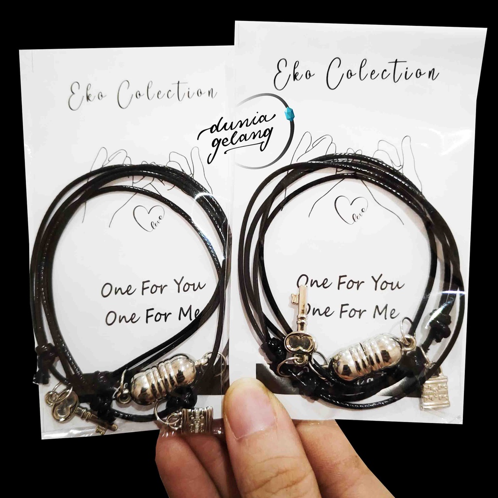 SET GELANG COUPLE MAGNET / MAGNETIC COUPLE BRACELET / DUNIA GELANG