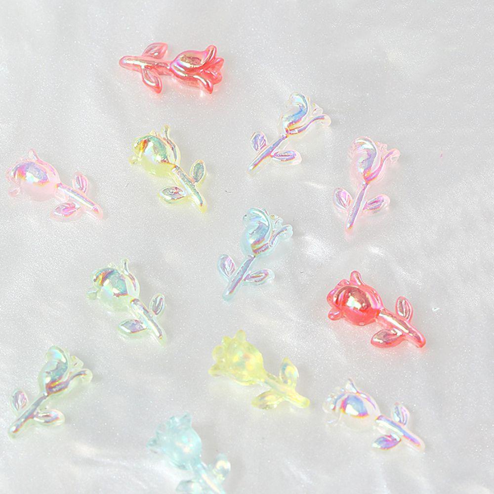 AUGUSTINA Augustina Rose Nail Art Perhiasan Pesona Flash Shiny Crystal DIY Hiasan Nail Art