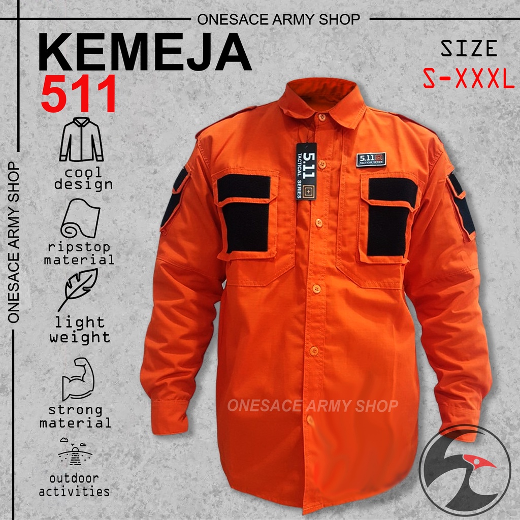 Kemeja tactical 511 tangan panjang