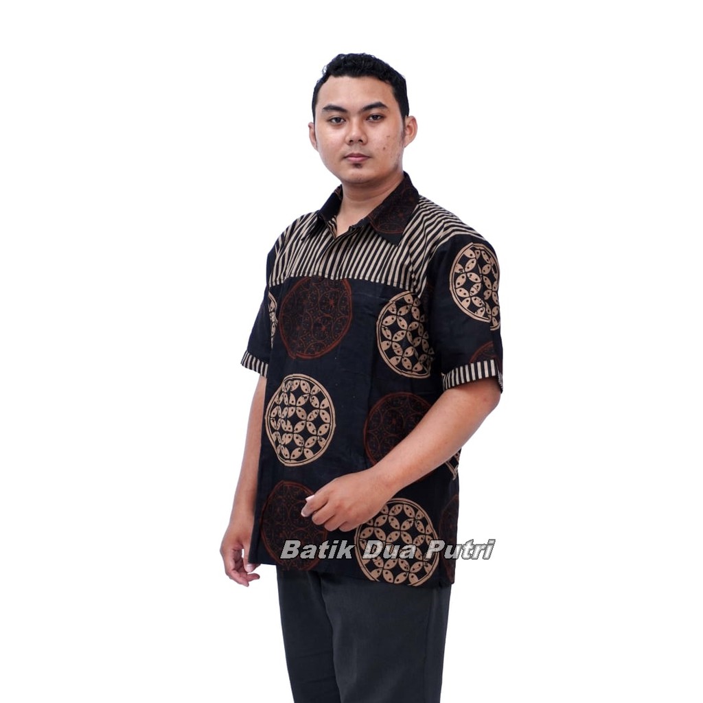 Batik Couple - Batik Wanita - Batik Pria  Model Kekinian Trendy Barcalona By Batik Dua Putri Collection