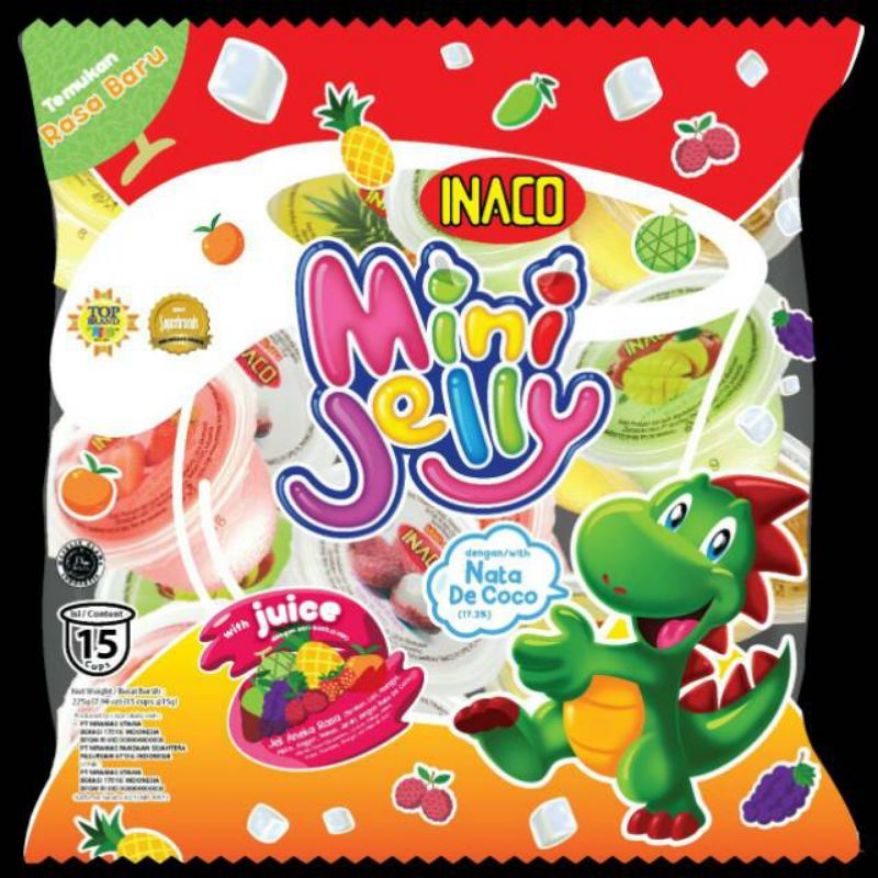 Mini jelly inaco isi 15pcs cemilan enak dan muran