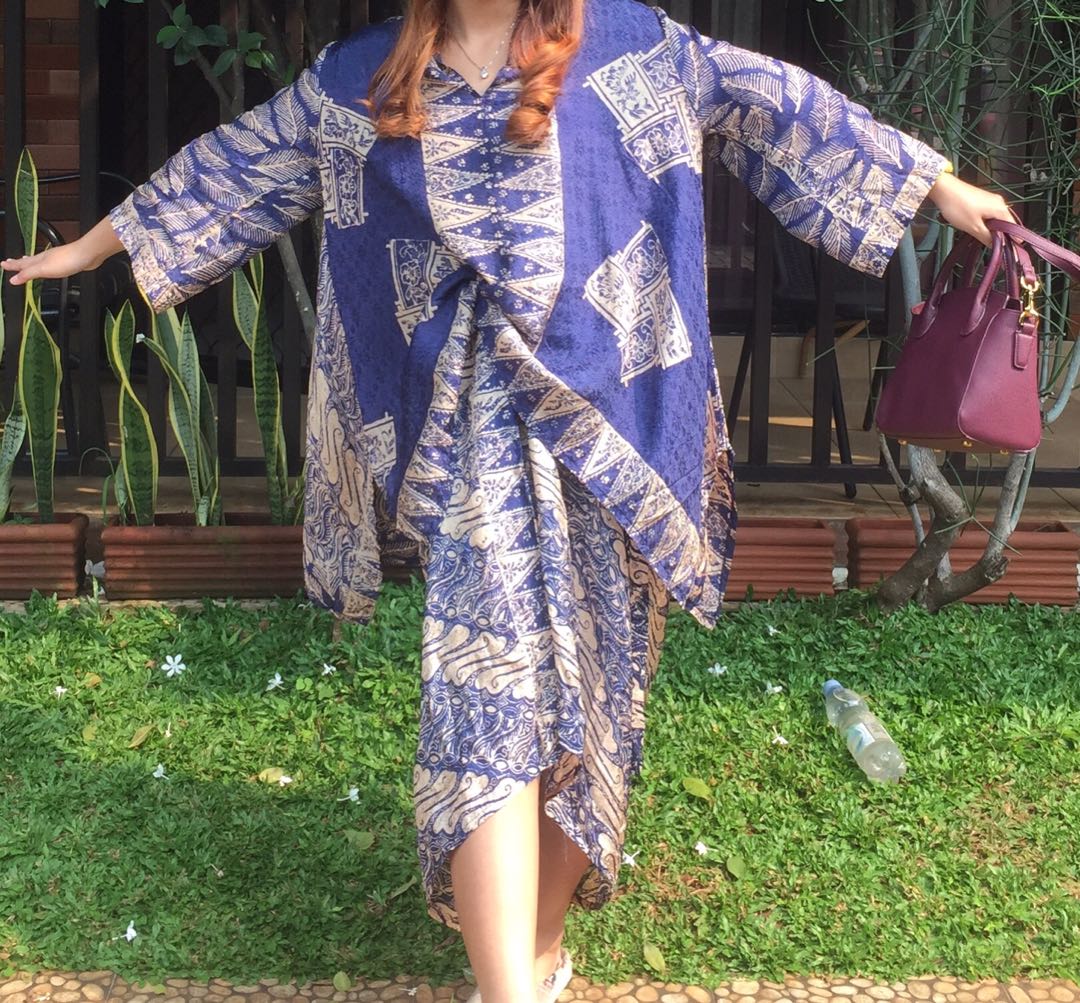 Abaya Nori Set/setelan Batik Wanita