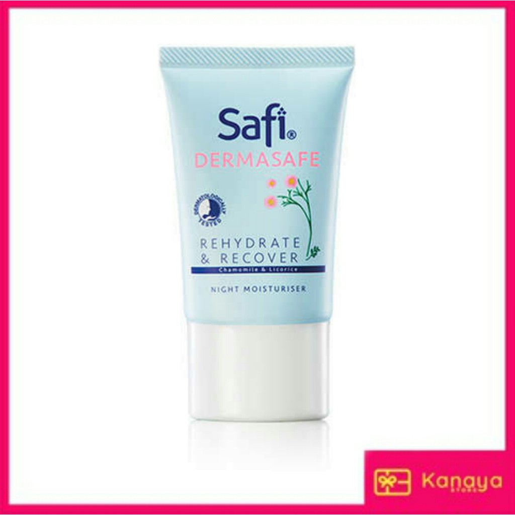 (BISA COD) Safi Dermasafe Hydrate Recover Night Moisturizer 50gr